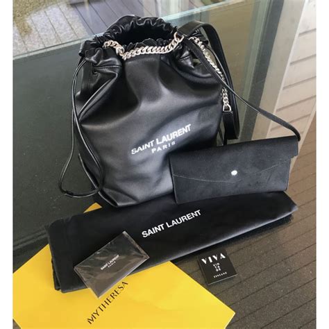 saint laurent teddy bucket bag